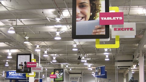 Best Buy Tablet, eReader Ceiling Signs