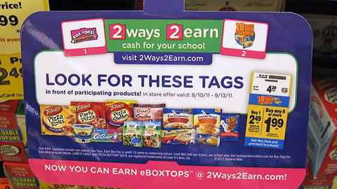 General Mills Safeway '2 Ways 2 Earn' Wobbler