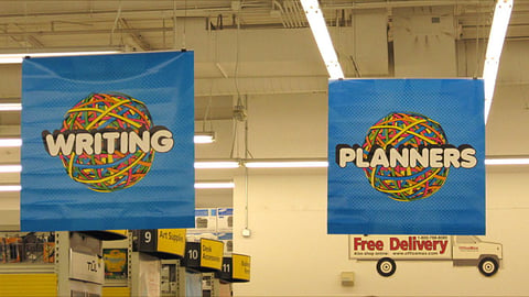 OfficeMax Back-to-School Ceiling Banners