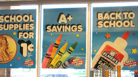 OfficeMax 'Best School Year Ever' Window Posters