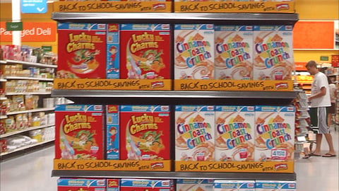General Mills Walmart 'Box Tops' Shelf Trays