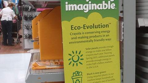 Crayola 'Eco-Evolution' Side Panel