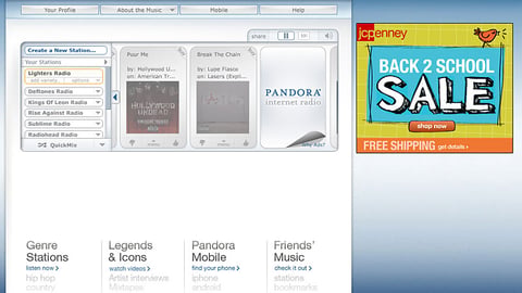 JCPenney 'Back 2 School' Pandora Ad