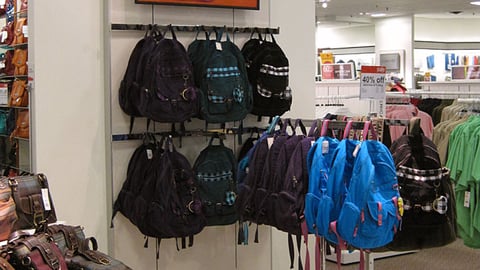 JCPenney Arizona Backpack Merchandising