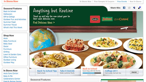 Walmart Nestlé 'In Stores Now' Leaderboard Ad
