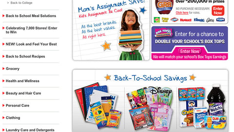 Family Dollar Back-to-School Microsite