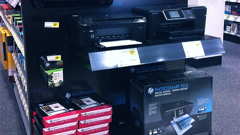 Best Buy HP 'ePrint Your Campus Life' Endcap