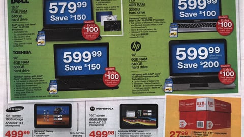 Staples 'PC-a-Day Giveaway' Back-Cover Feature