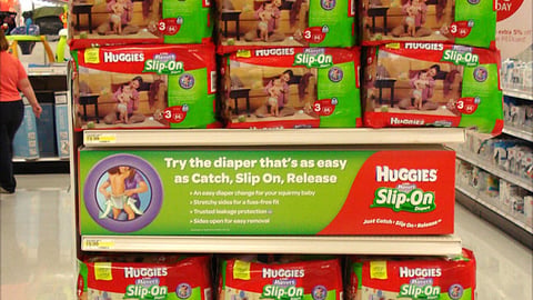 Target Huggies Slip-on Endcap