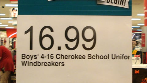 Target 'Let The Savings Begin' Price Header