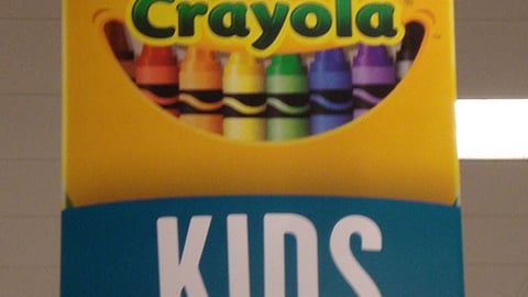 Target Crayola 'Kids' Ceiling Sign