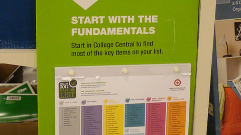 Target 'Take The List' Side Panel