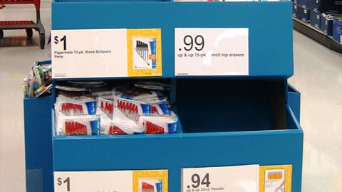 Target 'Back To School' Dump Bin