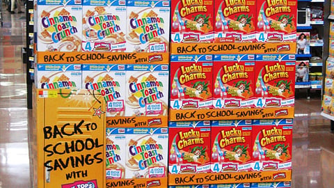 General Mills Walmart 'Box Tops' Pallet Display