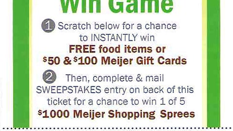 'Markets of Meijer' Game Piece