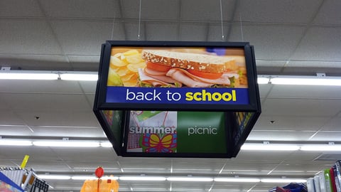 Dollar General Back-to-School Ceiling Display Box