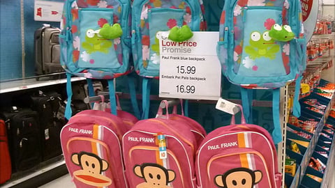 Target 'Back To School' Backpack Endcap