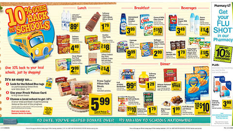 Safeway '10% Goes Back' Circular Feature