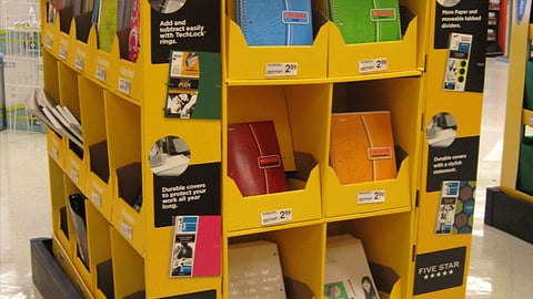 Five Star Office Depot Back-to-School Pallet Display