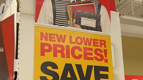 Office Depot Back-to-School Endcap Header