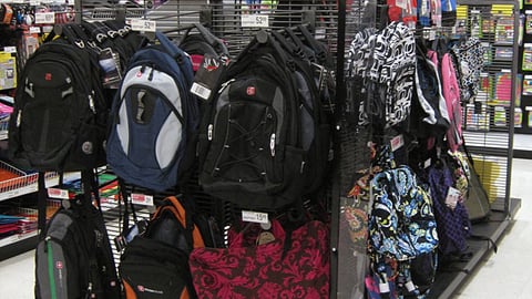 Office Depot Backpack Merchandising