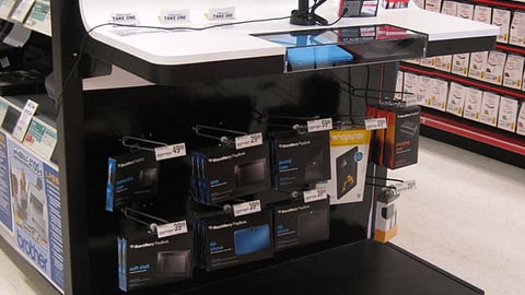 Office Depot BlackBerry PlayBook Endcap