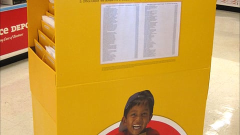Office Depot '5% Back To Your School' Floorstand