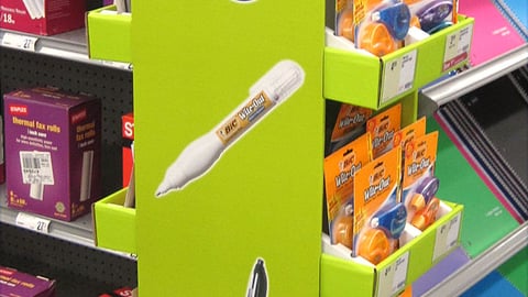 Bic Staples Back-to-School Floorstand