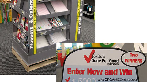 MeadWestvaco Staples 'To-Do's Done For Good' Sweeps Sign