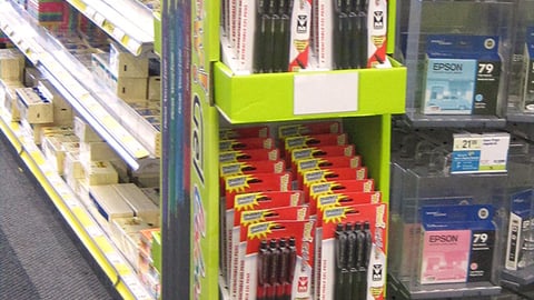 Pentel Staples Back-to-School Floorstand