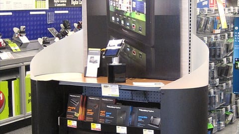 Staples BlackBerry PlayBook Endcap Display