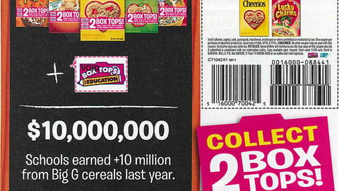 General Mills 'Box Tops' FSI Cover