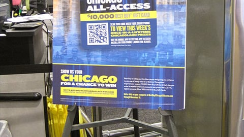 Best Buy 'Chicago All-Access' Easel Sign
