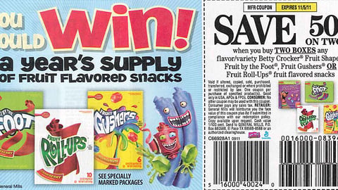 Betty Crocker 'Great Snacks Giveaway' FSI