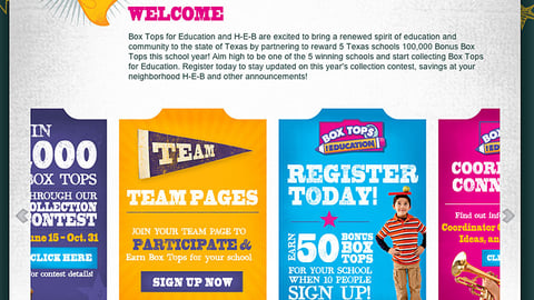 General Mills H-E-B 'Cash for Your Education' Website