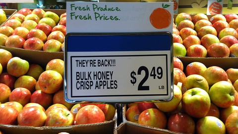 Jewel-Osco 'Fresh Produce. Fresh Prices' Frame Topper
