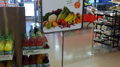 Jewel-Osco 'Fresh Produce, Fresh Prices' Stanchion Sign