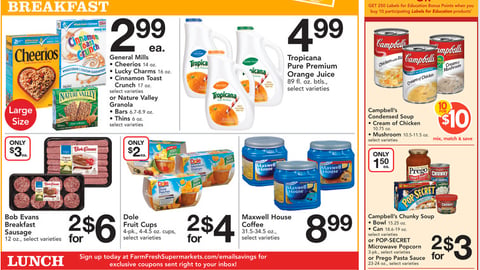 Farm Fresh 'eLabels' Feature