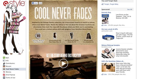 Target 'Cool Never Fades' Facebook Applet