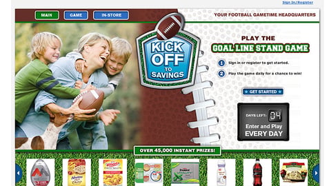 Kroger 'Kick Off to Savings' Web Page