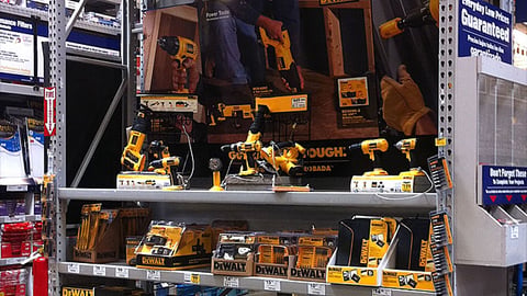 Lowe's DeWalt Power Tools Endcap