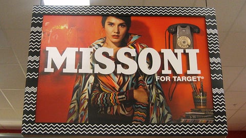 Target Missoni Ceiling Sign