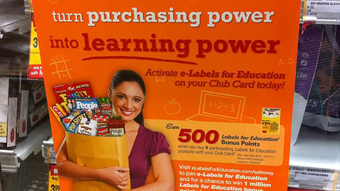 Safeway 'Labels for Education' Cooler Cling