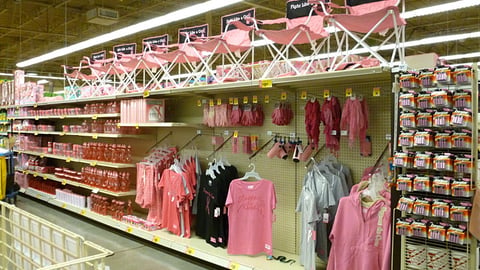 H-E-B Pink Merchandising