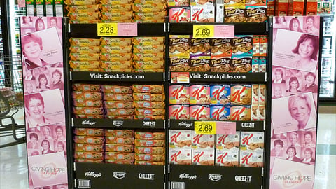 Kellogg Kroger 'Giving Hope a Hand' Floorstands