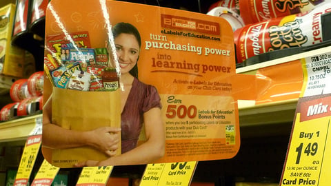 Safeway 'Labels for Education' Shelf Talker
