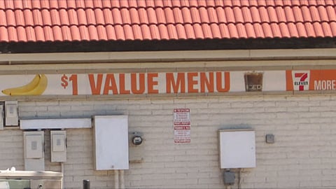 7-Eleven 'Value Menu' Outdoor Banner