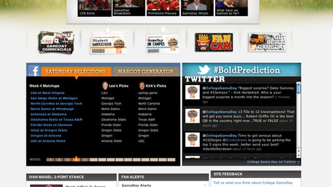 'ESPN College GameDay' Microsite