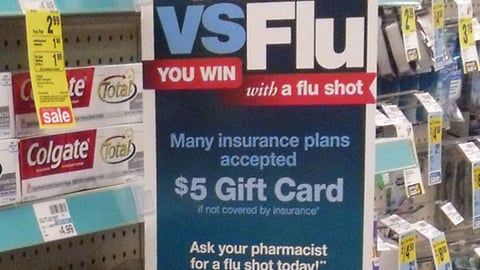 CVS 'You vs. Flu' Aisle Violator