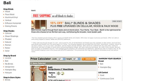 Home Depot Bali Banner Ad